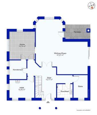 Darstellung Erdgeschoss