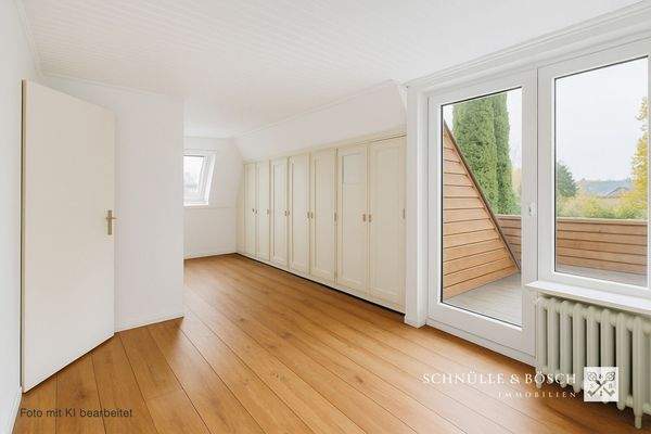 Das Schlafzimmer - mit KI bearbeitet