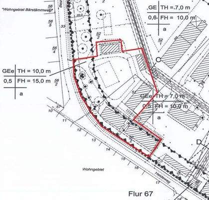 Ausschnitt B-Plan Nr. 28