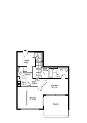 Grundrissplan 5. Obergeschoss