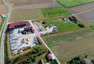 markierte Grundstücke