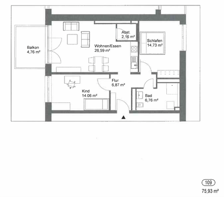 Grundriss (Kann leichte Änderungen enthalten)