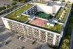 Dachterrasse mit Sportfeld (Visualisierung)