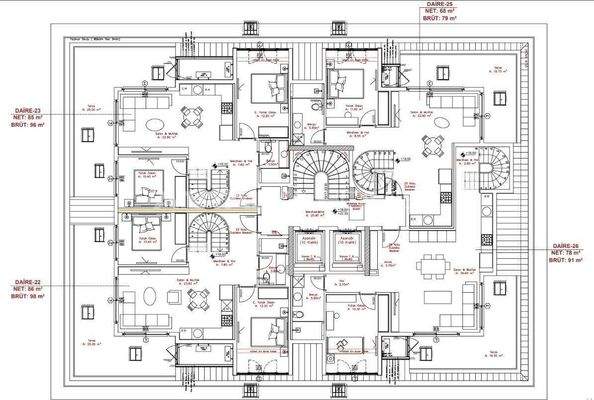 Apartments 3 Km from Cleopatra Beach in Alanya