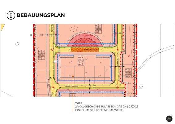 Festsetzungen gem. B-Plan