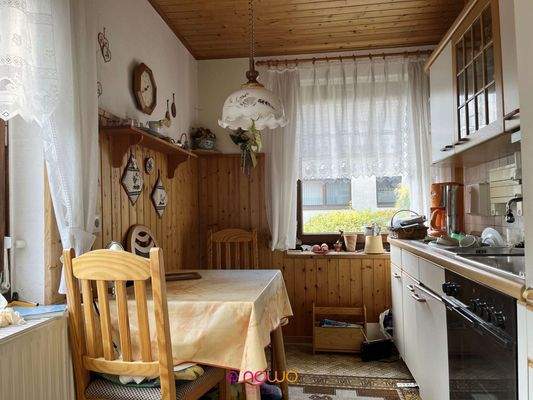 Die geräumige Küche