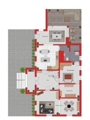Landhaus: Grundriss Apelstedt 14A
