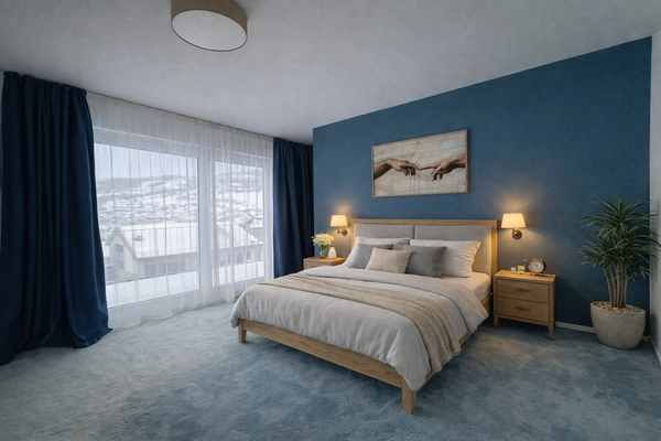 Schlafzimmer mit Ankleide