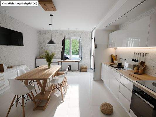 Wohnküche - Visualisierungsbeispiel (KI)