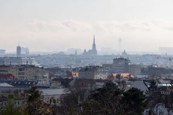 Ausblick auf den ersten Bezirk mit Blick auf den Stephansdom