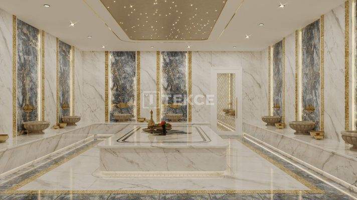 City View Apartments in a Complex with a Pool in Alanya