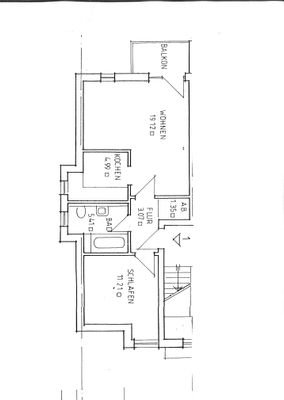 Grundriss der Wohnung