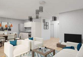 offener heller Wohnbereich