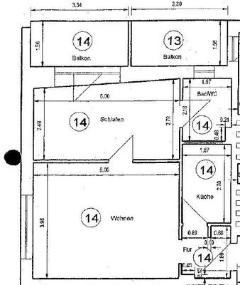 Grundriss WE 14