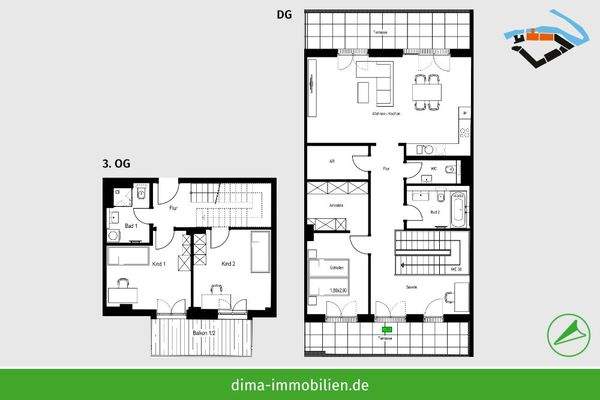 WE 1.36 im 3. OG + DG