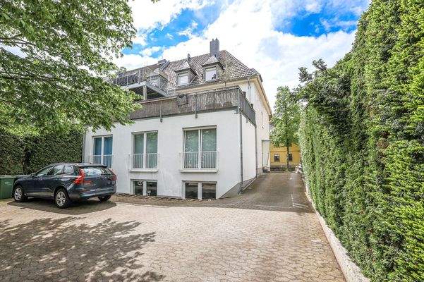 Hintere Ansicht des Hauses