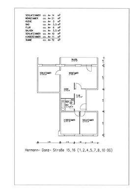Grundriss Hermann-Danz-Str. 15;16, 4-RWE, 73 qm
