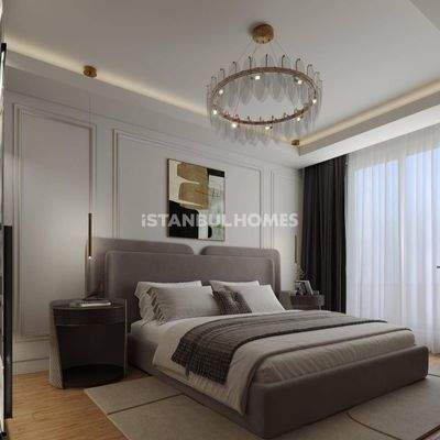 City-View Flats in a Complex with Pool and Gym in Eyupsultan Istanbul