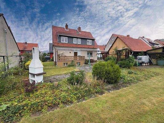 Rückansicht mit Garten