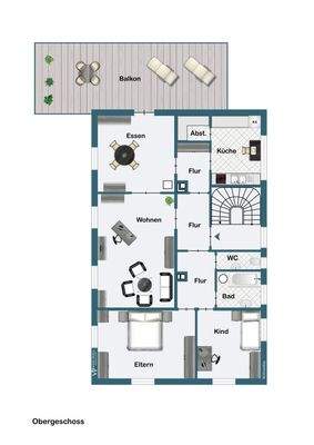 Grundriss Obergeschoss