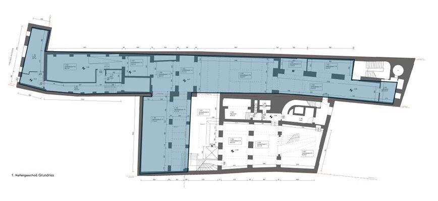 Grundriss 1. Kellergeschoß