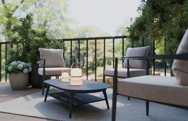 Einladende Dachterrasse