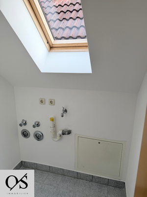 Abstellraum mit WM-Anschluss