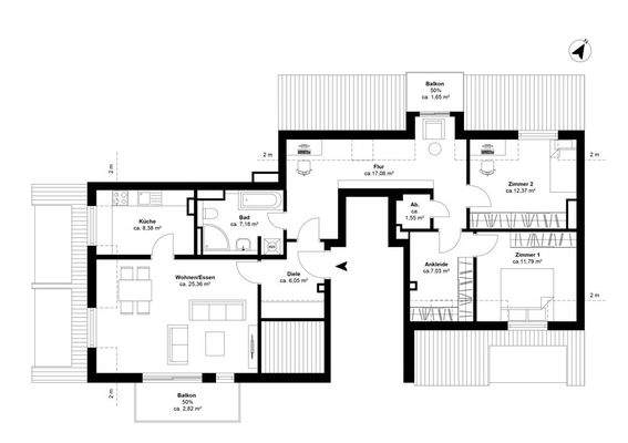 Grundriss A7_Haus 1_Eingang 12A_2.DG