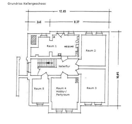 Grundriss Kellergeschoss