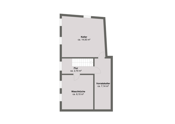 Grundriss Keller/Eingangsbereich