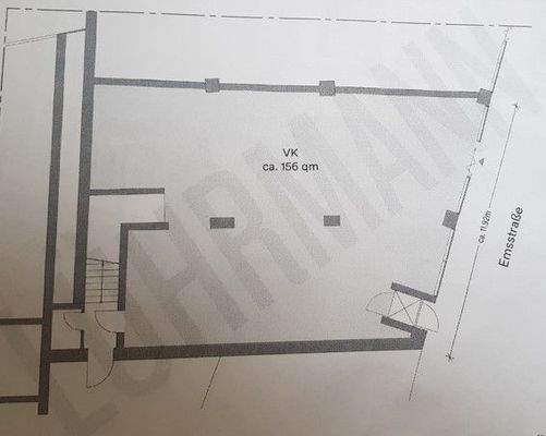 Grundriss der Fläche
