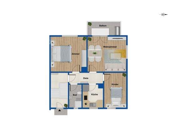 Grundriss - Obergeschoss