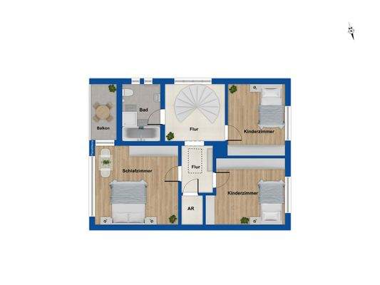 Grundriss Obergeschoss