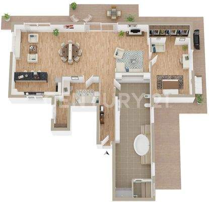 Wohnbereich 1 (221m²)