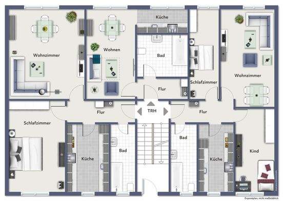 Grundriss EG Beispielmöbliert