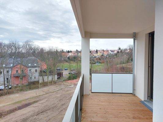 Balkon an Wohnen / Essen / Küche