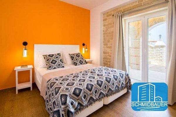 Kreta, Kamilari: Steinvilla mit Apartment und Blick auf den Kamilari-Hügel