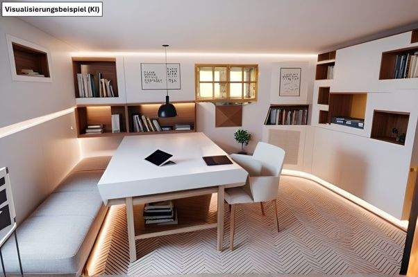 Mit gut erhaltenem Vollkeller (KI-generiert)