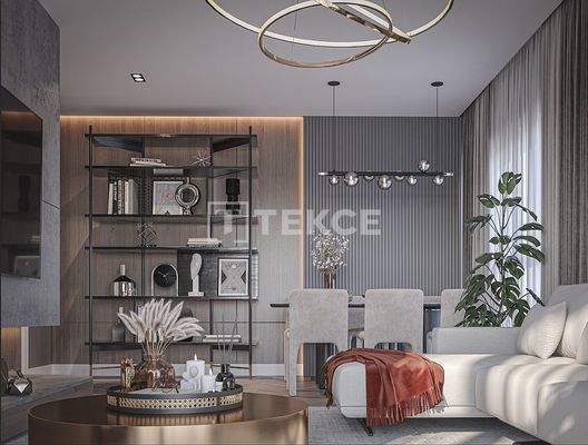 Apartments in a Complex with Pool in Istanbul Pendik