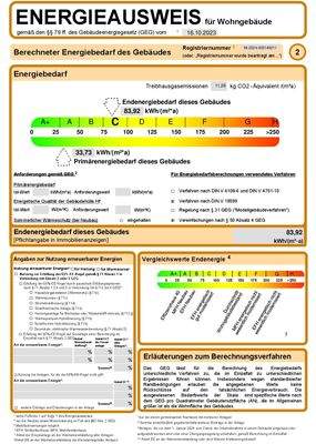 Energieausweis gültig bis 10.06.2034