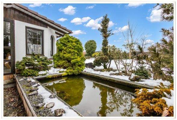 Blick auf den ersten Teich