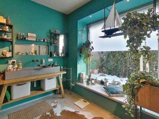 Sitzecke im Badezimmer