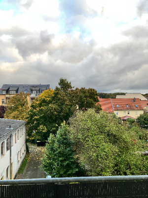 Blick vom Balkon