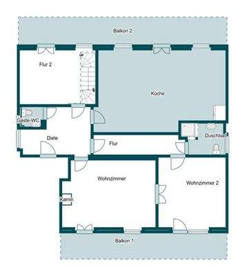 Grundriss Skizze 1.OG
