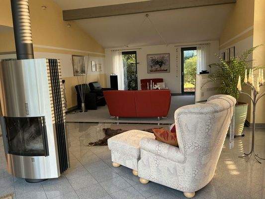 Wohnbereich und Kamin