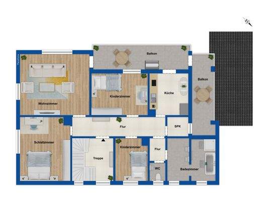 Grundriss - 1.Obergeschoss