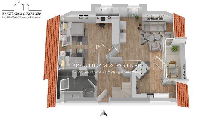 Visualisierter Grundriss