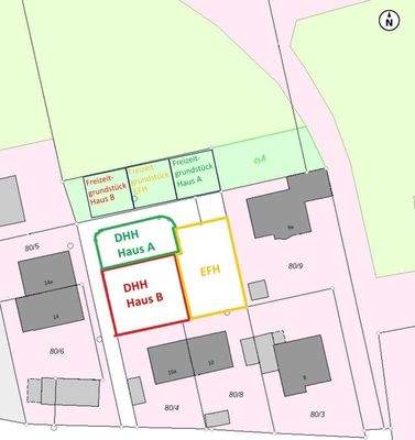 Flurkarte mit Aufteilung 