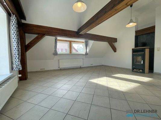 Wohnzimmer mit Kaminofen