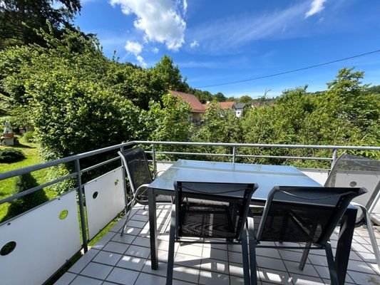 Balkon mit schönem Ausblick